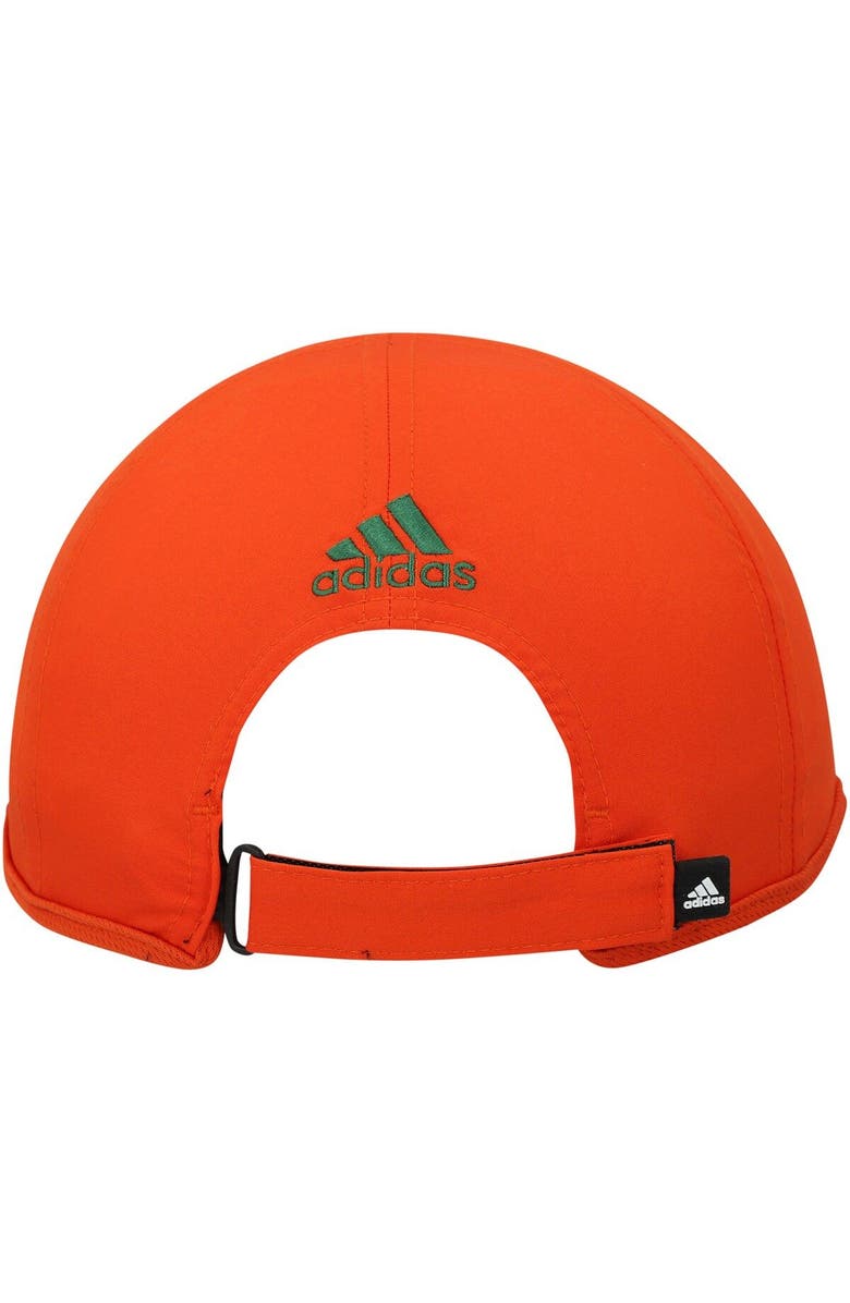 adidas Men's adidas Orange Miami Hurricanes Superlite AEROREADY Adjustable Hat, Alternate, color, 
