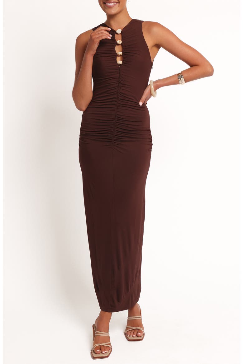 Brody Body-Con Dress, Main, color, CHOCOLATE