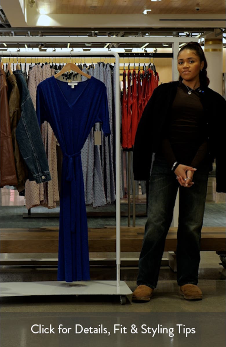 V-Neck Tie Waist Maxi Dress, sales video thumbnail