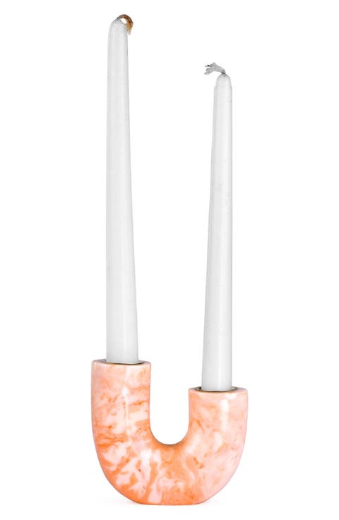 Modern U-Shape Resin Candle Holder