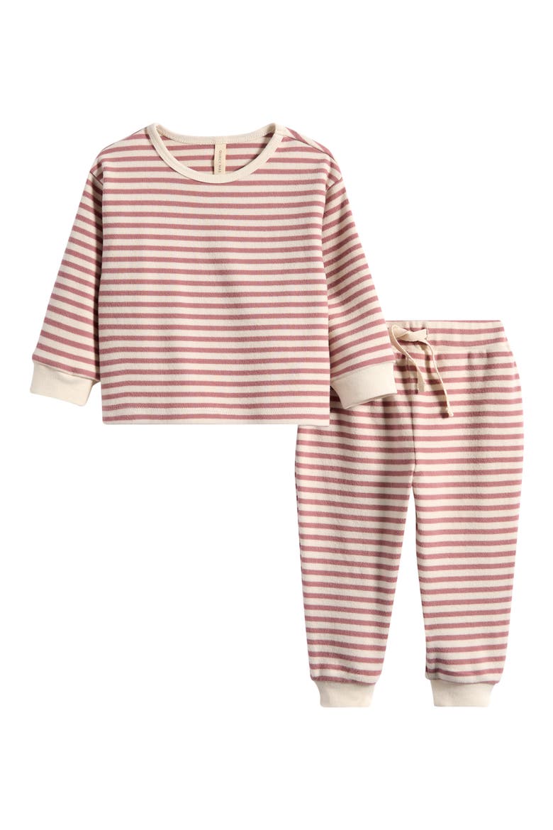 Cozy Winter 2-Piece Set, Main, color, MULBERRY STRIPE