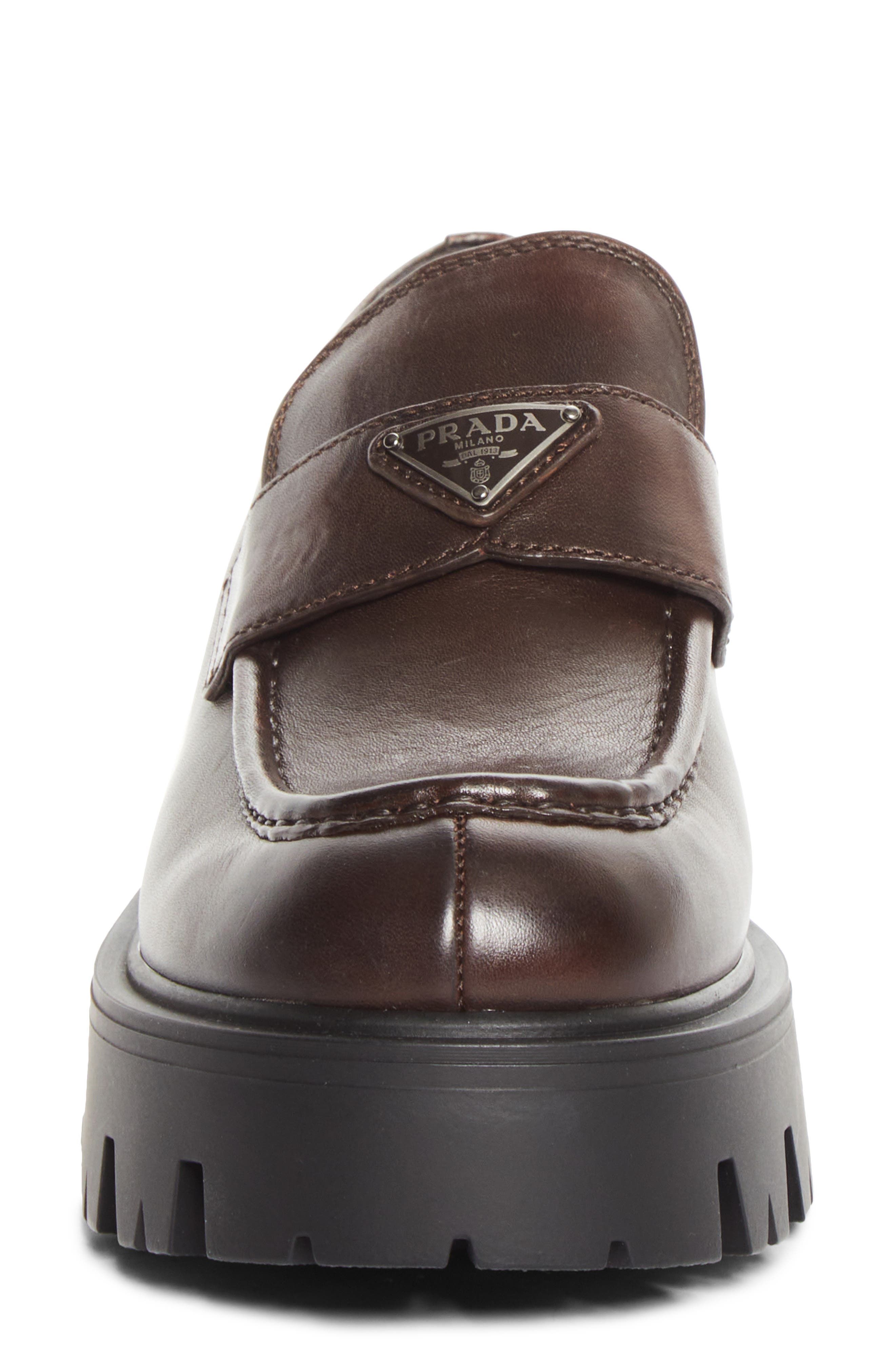 Lug Sole Loafer, Alternate, color, TEAK