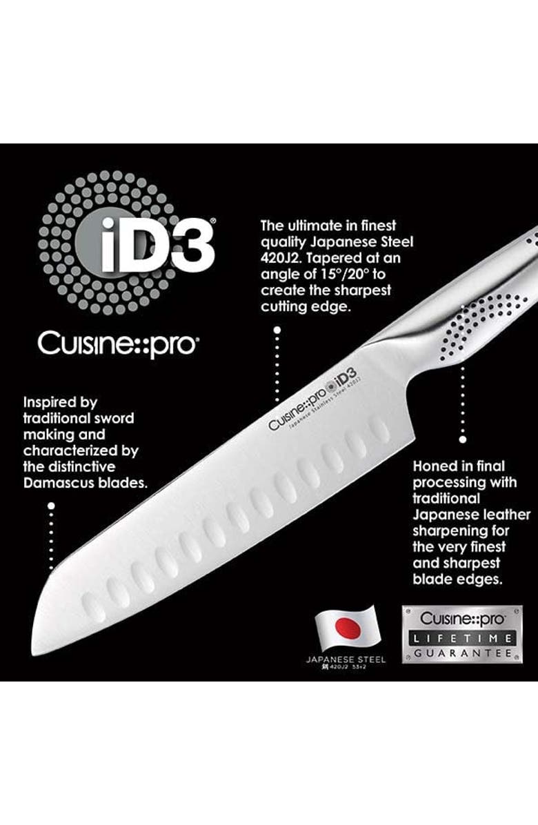 Cuisine::pro<sup
®</sup
 iD3<sup
®</sup
 5in Try Me Santoku Knife, Alternate, color, Silver