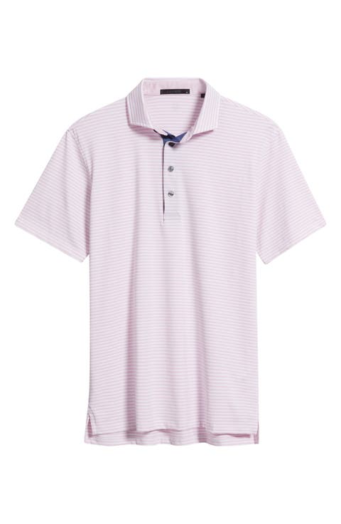 Quogue Stripe Performance Golf Polo