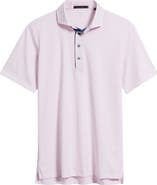Greyson Quogue Stripe Performance Golf Polo