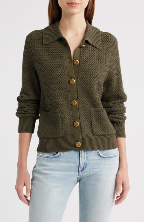 rag&bone ラグアンドボーン Taylor Cotton Cable Cardigan クロップドカーディガン WAS22S007AD07 ミントグリーン S IT92JUK2ARIS Women's Sweaters, Cardigans, Turtlenecks & More | rag & bone