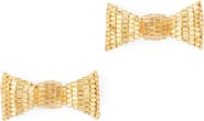 Deepa Gurnani Bow Beaded Stud Earrings