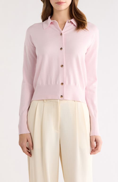 Max Mara Wool Blend Cardigan in Pink at Nordstrom, Size Small