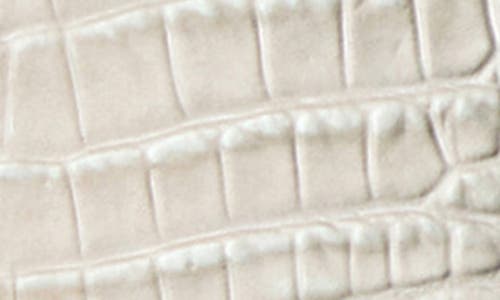 Brahmin Dayan Croc Embossed Leather Satchel In Gray