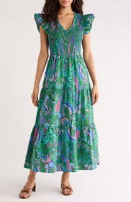SUGARLIPS Vesper Sunfire Maxi Dress