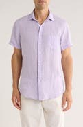 Rodd & Gunn Grey Lynn Linen Short Sleeve Button-Up Shirt