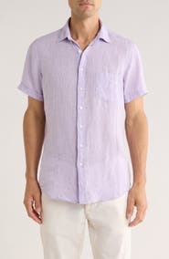 Rodd & Gunn Grey Lynn Linen Short Sleeve Button-Up Shirt