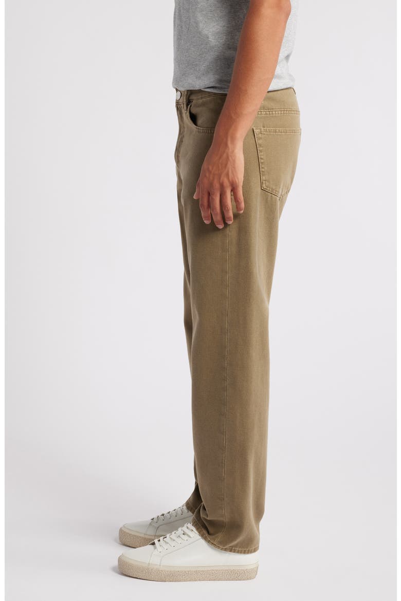 The Straight Leg Canvas Jeans, Alternate, color, LIGHT BROWN
