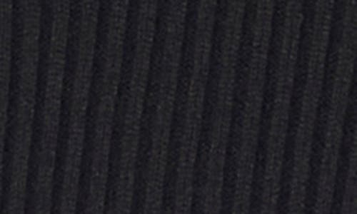 Vince Camuto Sleeveless Mock Neck Rib Sweater In Black