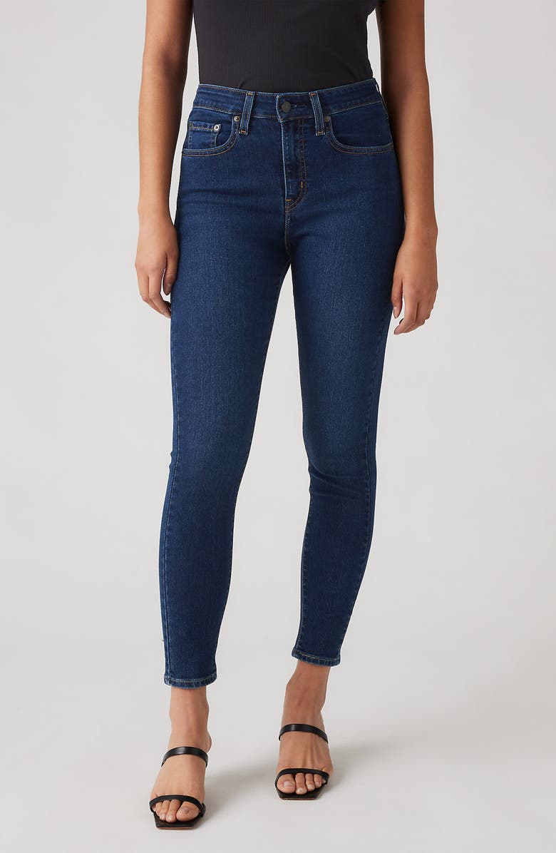 Levi's<sup>®</sup> 721 High Waist Ankle Skinny Jeans, Main, color, Eternal Indigo Drk Bright