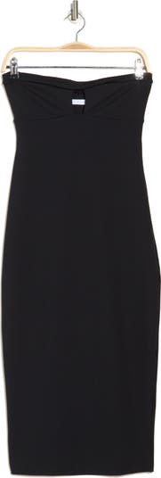 Strapless Cutout Body-Con Dress