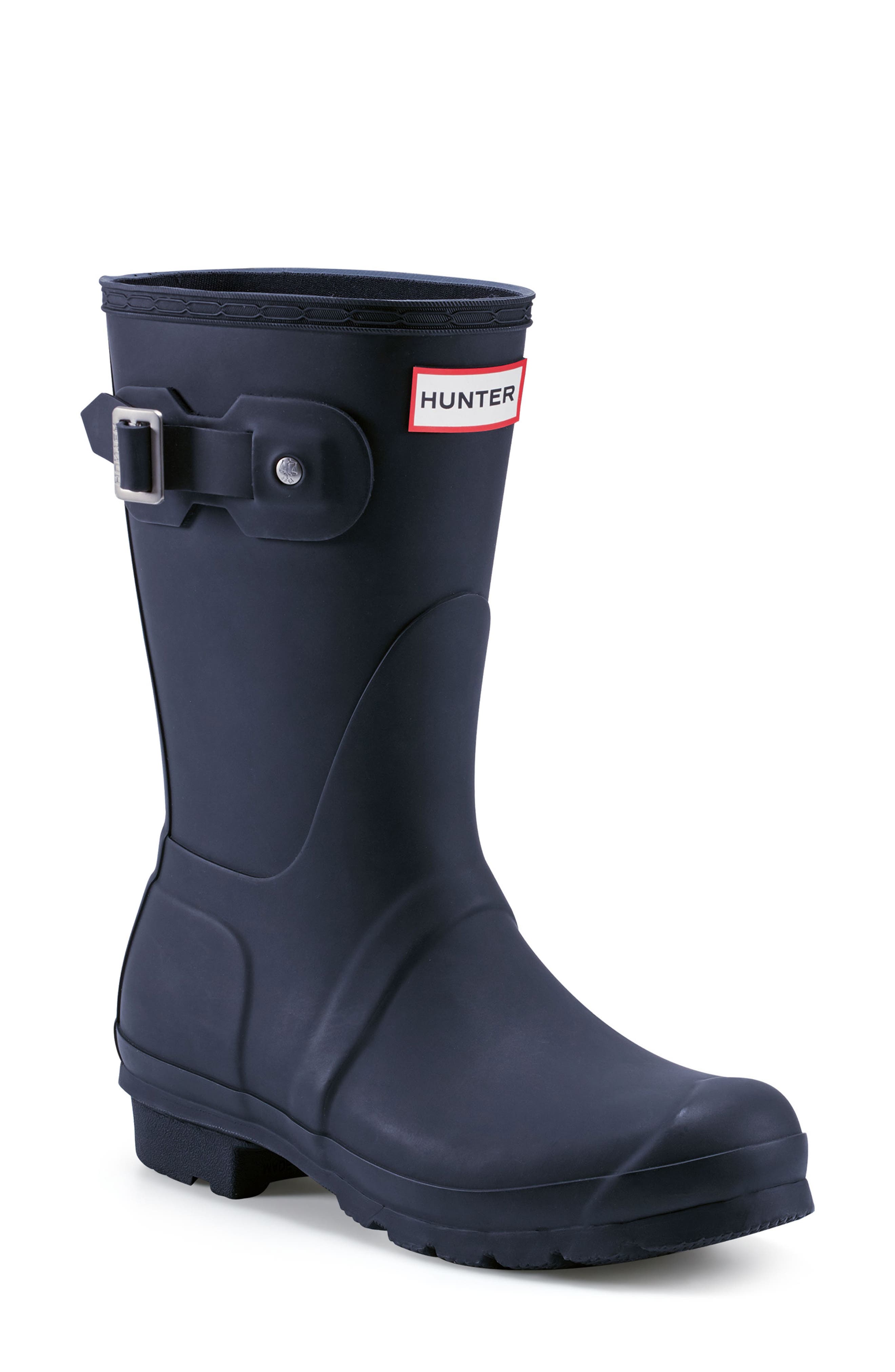 Original Short Waterproof Rain Boot, Alternate, color, NAVY