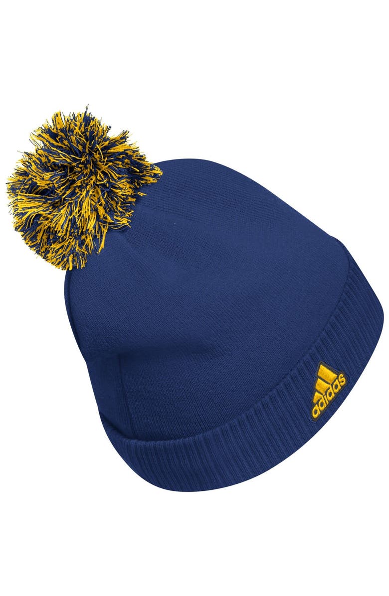 adidas Men's adidas Blue St. Louis Blues COLD.RDY Cuffed Knit Hat with Pom, Alternate, color, Blue