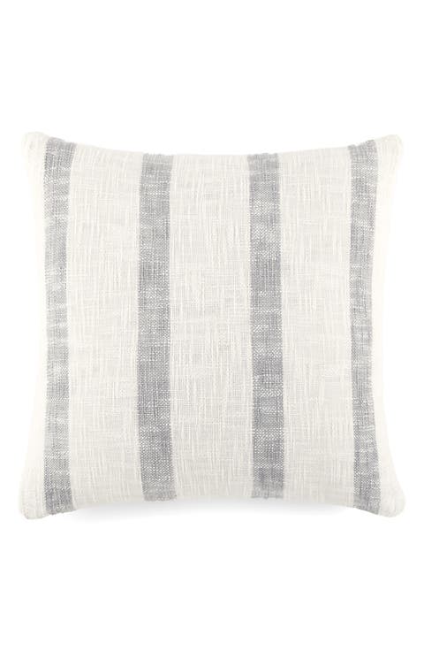 Yarn-Dyed Stripe Cotton Throw Pillow