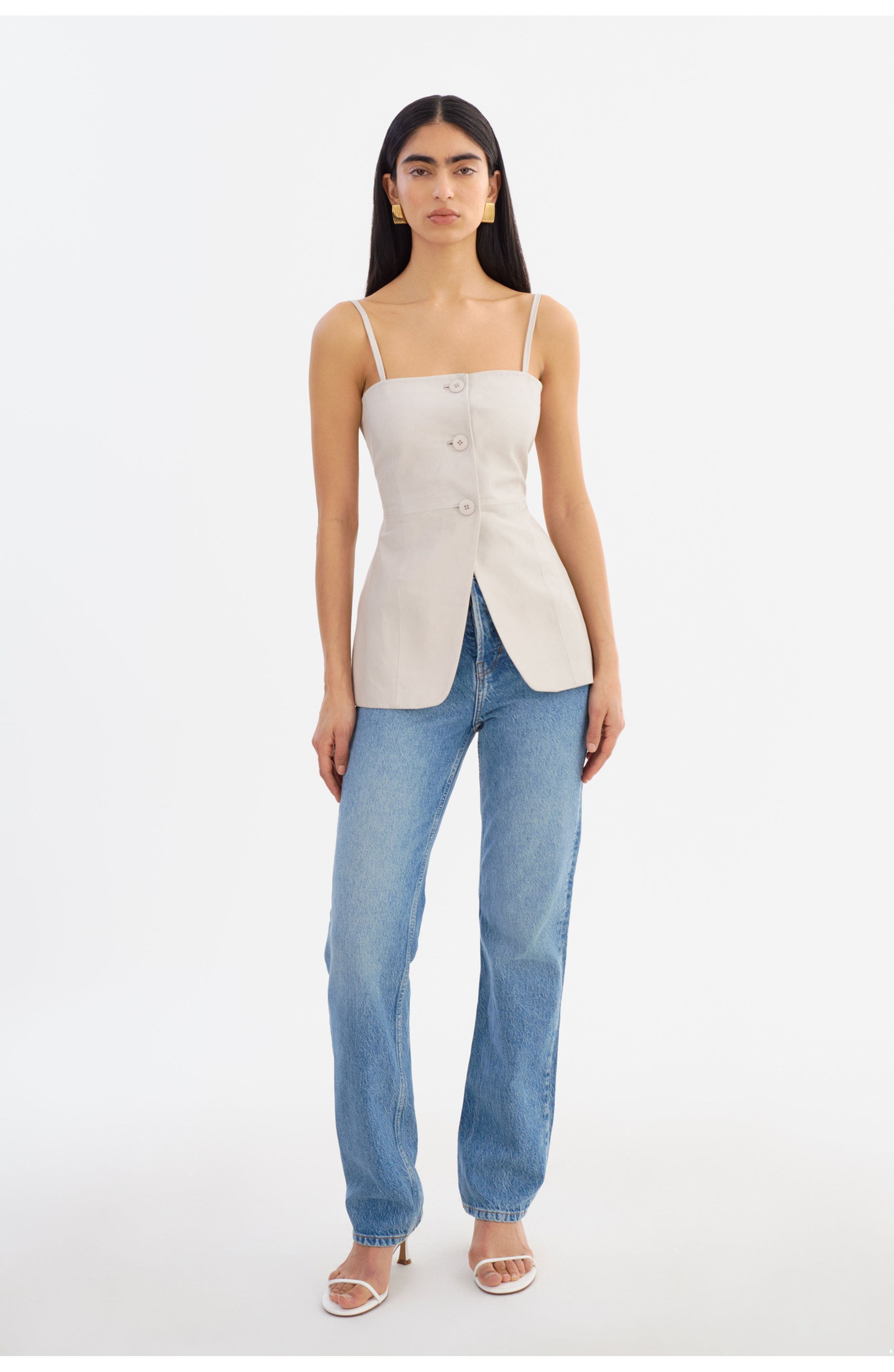 MILANA | Leather Bustier Top - image 2