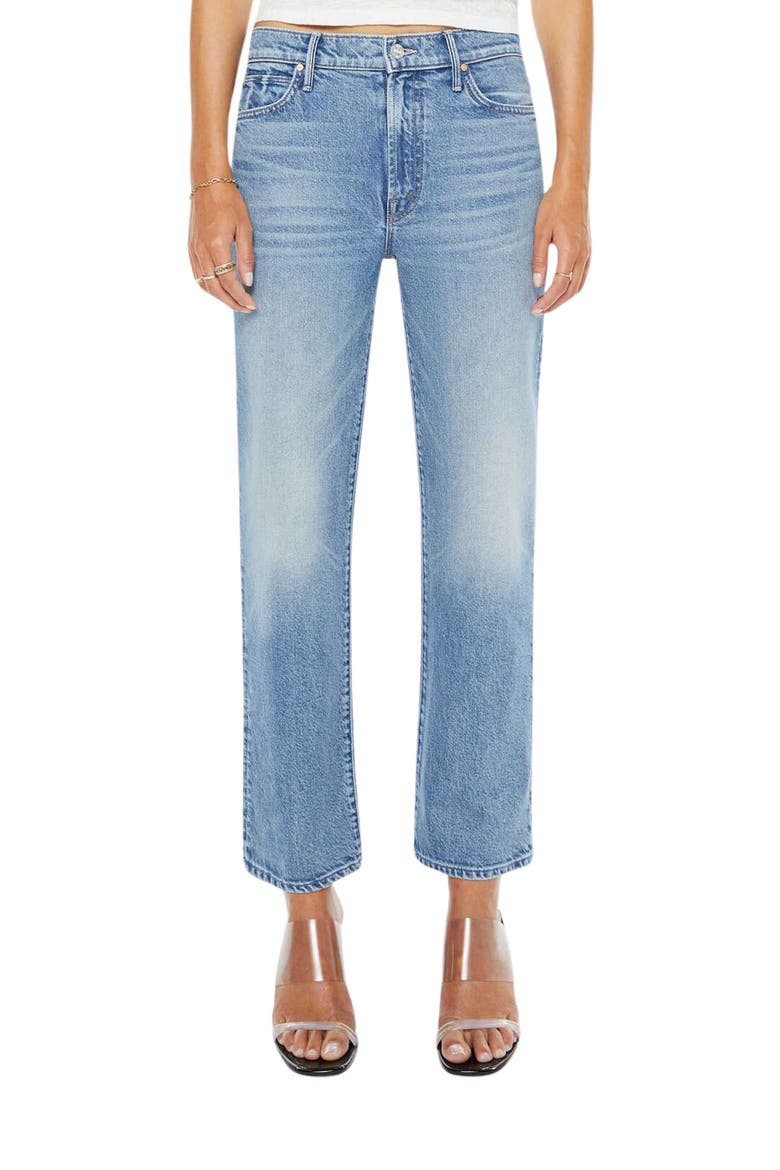 The Kick It High Waist Straight Leg Jeans, Main, color, BIRDS GONE WILD