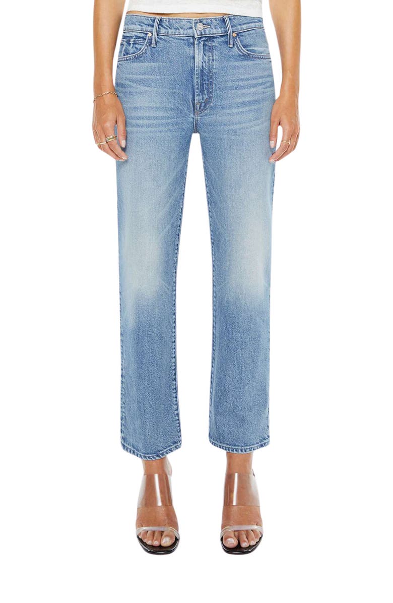 MOTHER The Kick It High Waist Straight Leg Jeans, Main, color, Birds Gone Wild
