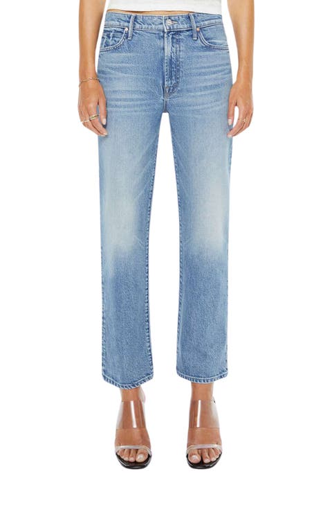 The Kick It High Waist Straight Leg Jeans (Birds Gone Wild)