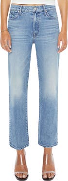 MOTHER The Kick It High Waist Straight Leg Jeans
