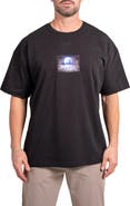 Maceoo Ascension Space Appliqué Cotton Graphic T-Shirt