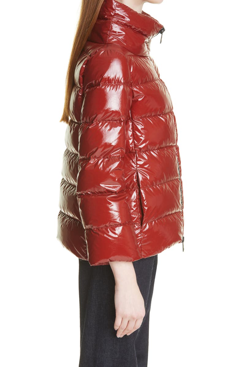 Herno Lacquered Nylon Down Puffer Jacket, Alternate, color,