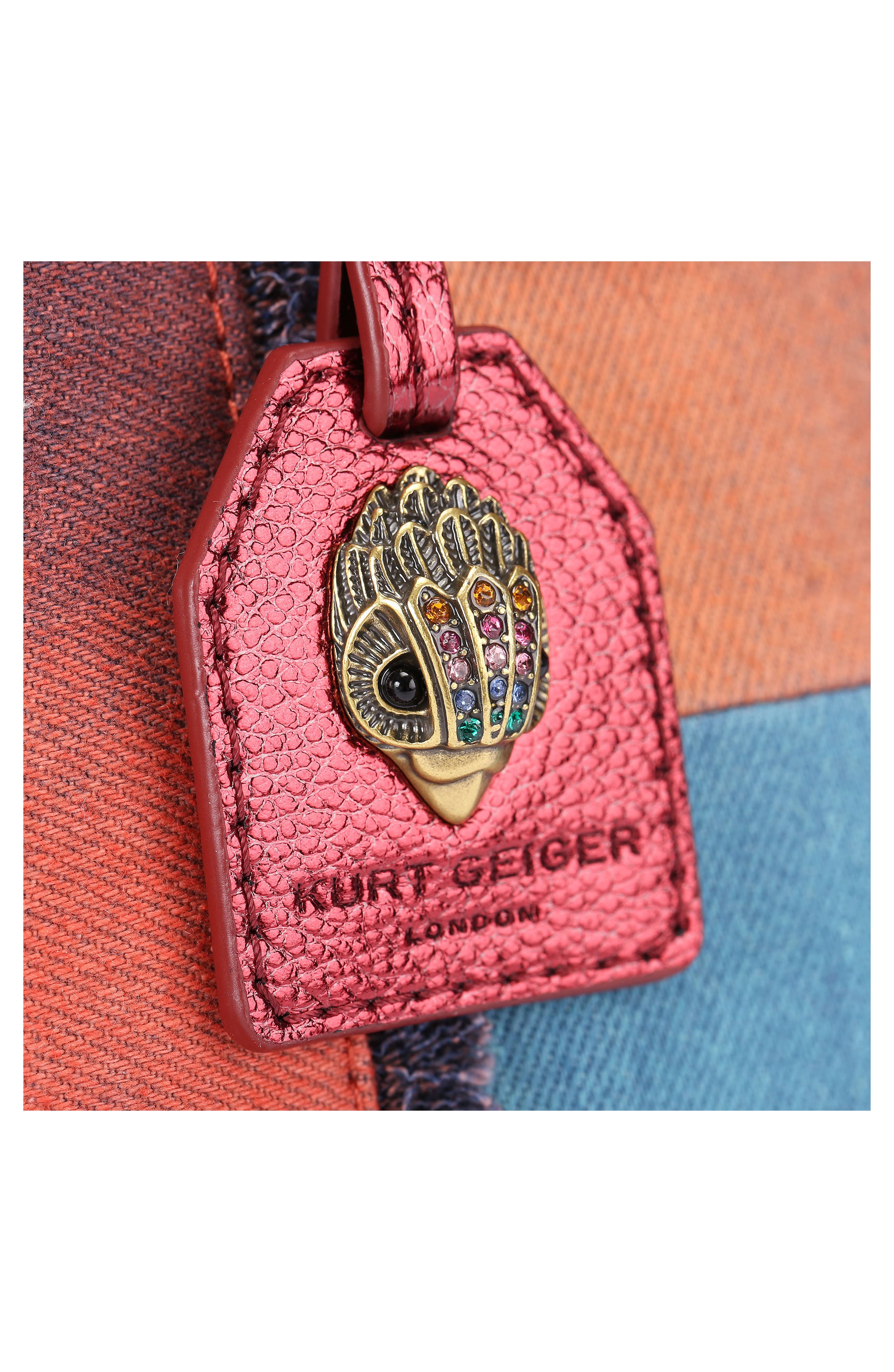 Kurt Geiger London Southbank Patchwork Denim Tote, Alternate, color, Patch Multi