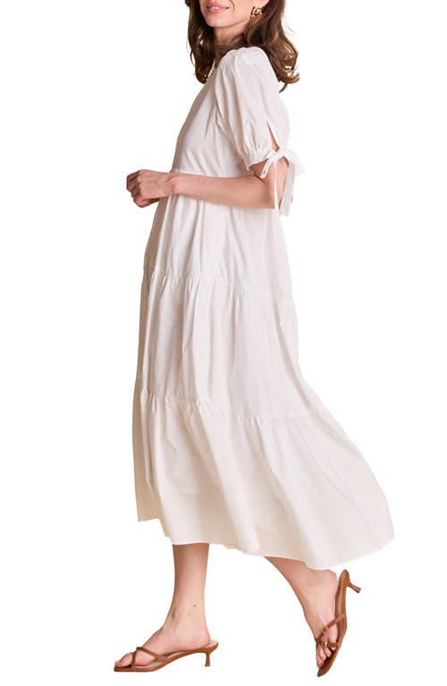 ENGLISH FACTORY ENGLISH FACTORY TIERED MIDI DRESS 