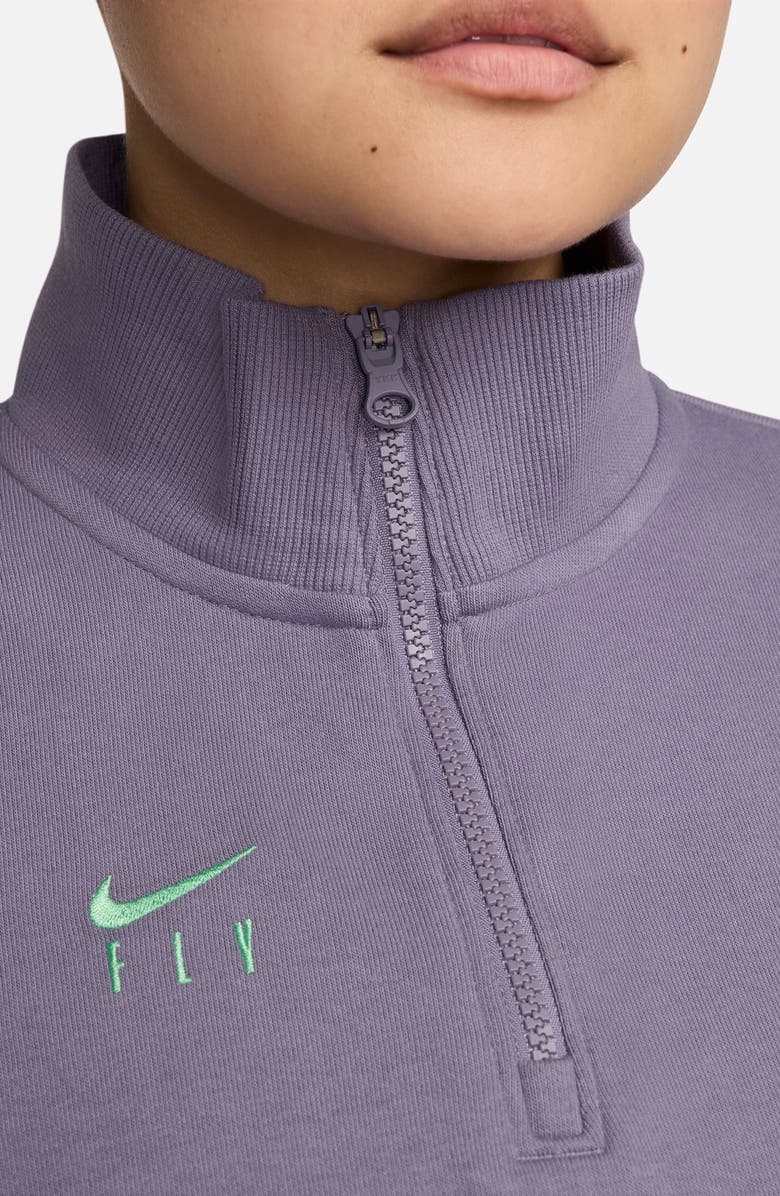 Nike Swoosh Fly Dri-FIT Oversize Quarter Zip Basketball Top, Alternate, color, 