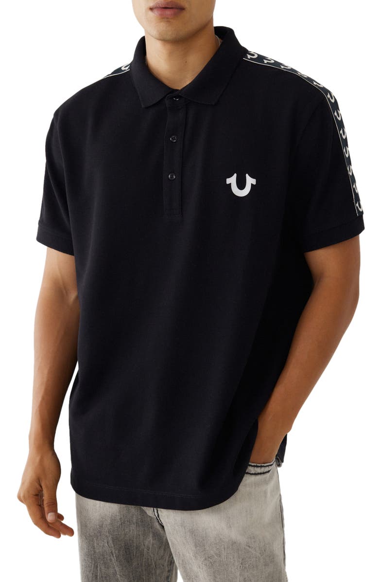 True Religion Brand Jeans Logo Polo, Main, color, 