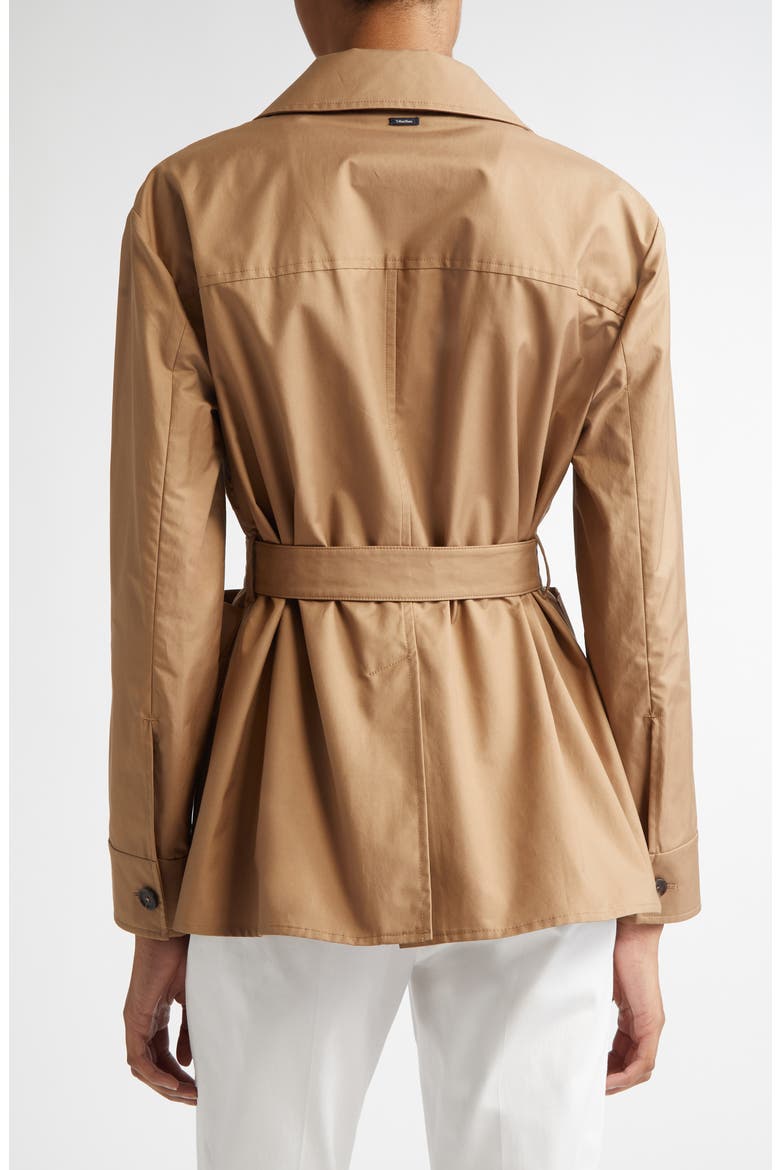 Giulia Water Repellent Twill Belted Jacket, Alternate, color, CAMEL