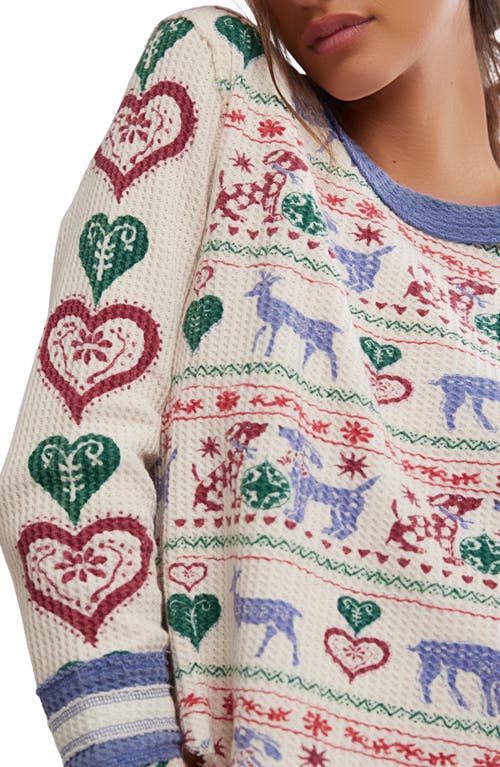 Free People Blissful Layering Long Sleeve T-shirt In White