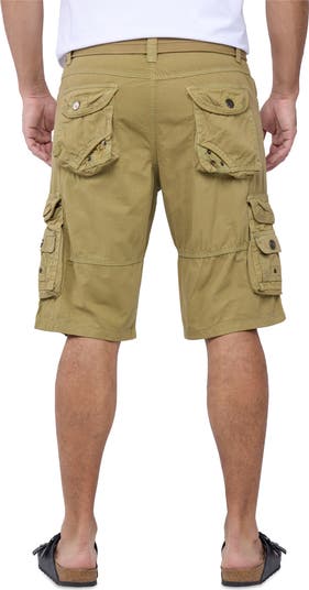 Belted Bermuda Cargo Shorts