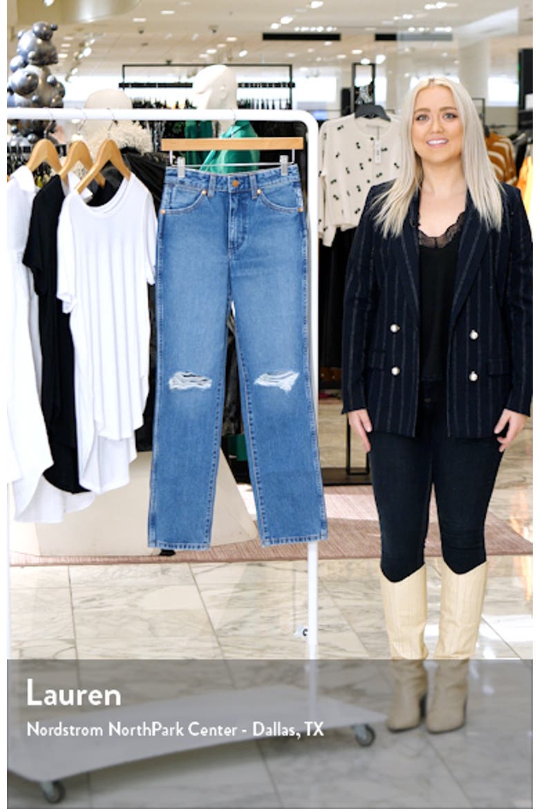 Wild West 603 Ripped High Waist Ankle Straight Leg Jeans video