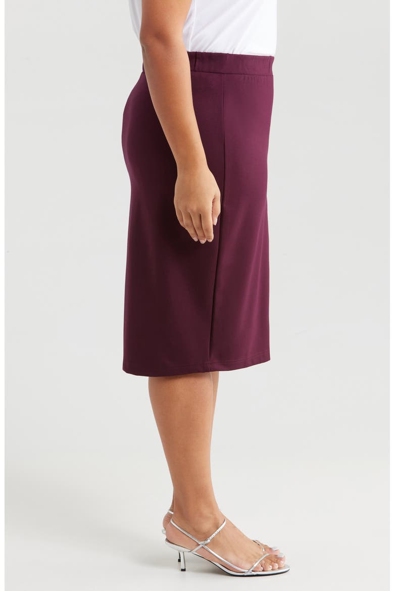Danube Stretch Ponte Skirt, Alternate, color, BLACK CHERRY
