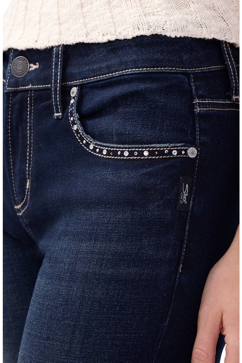 Elyse Slim Bootcut Jeans, Alternate, color, AURORA
