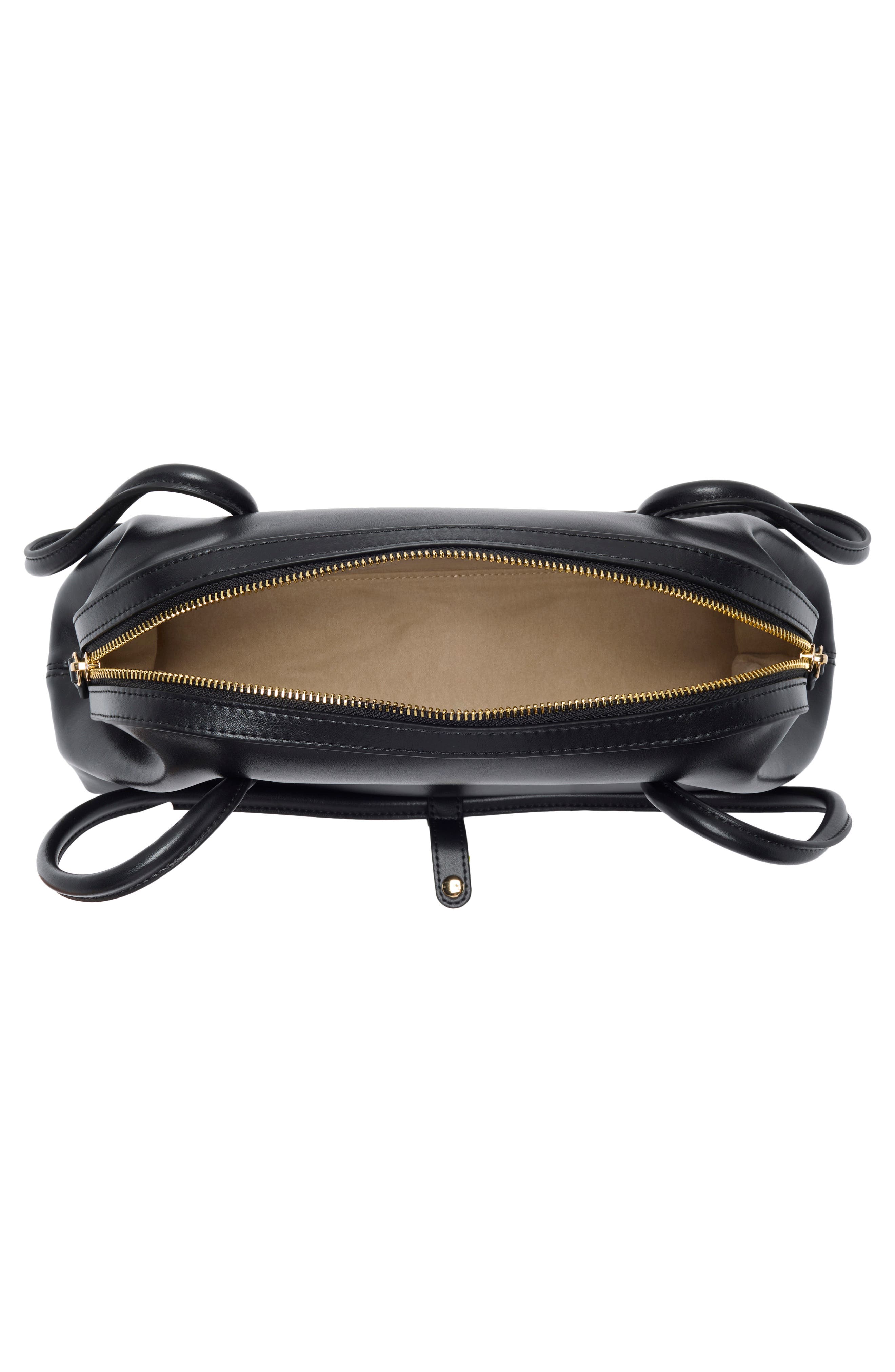 Aveline Faux Leather Shoulder Bag, Alternate, color, BLACK