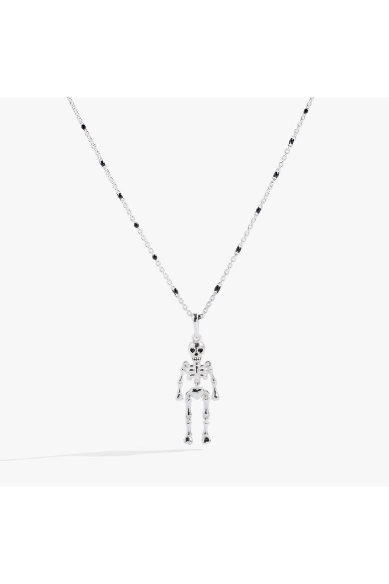 Skeleton Necklace, Main, color, Silver