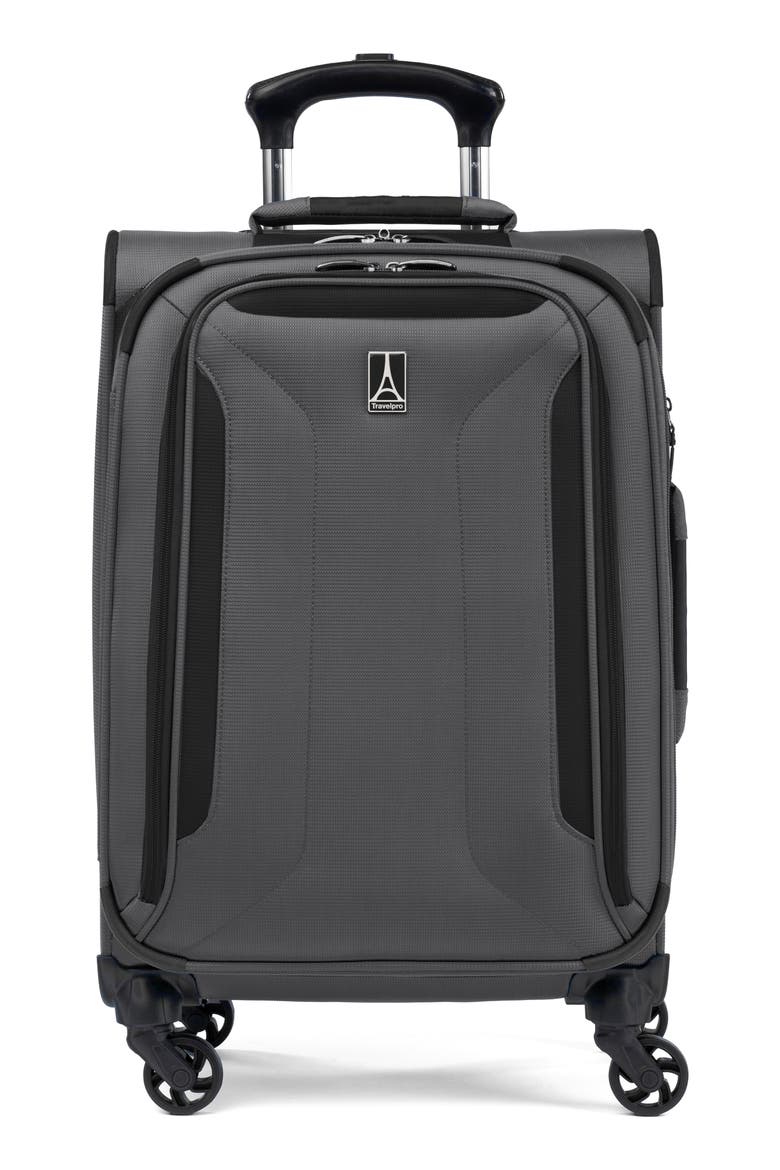 Pilot Air 2 21-Inch Expandable Carry-On Spinner Luggage, Main, color, GREY/ BLACK