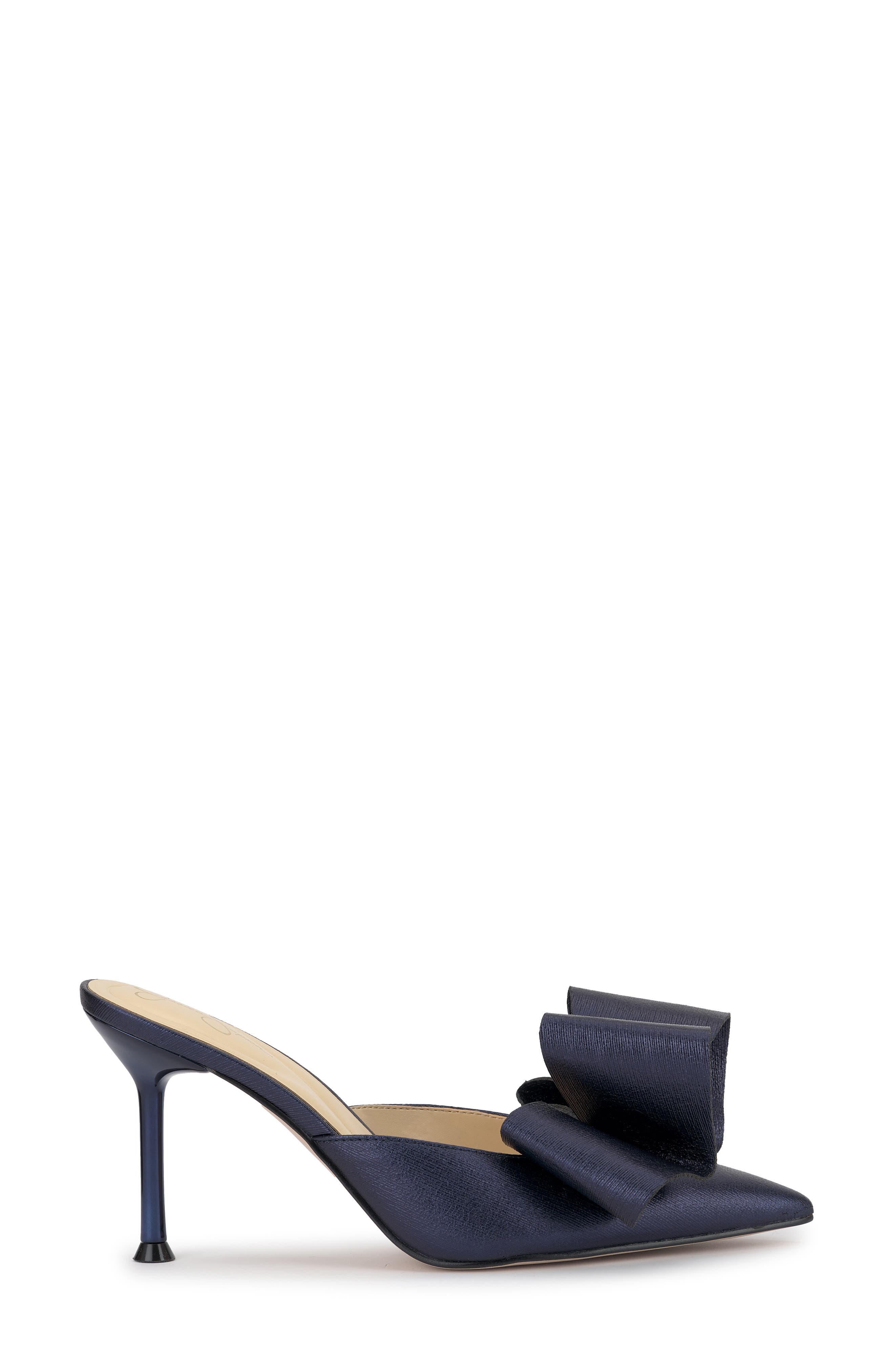 Valrin Pointed Toe Mule, Alternate, color, INDIGO 01