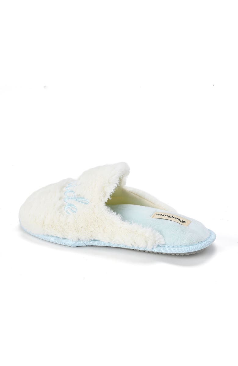DEARFOAMS Bride Faux Fur Slipper, Alternate, color, Cream
