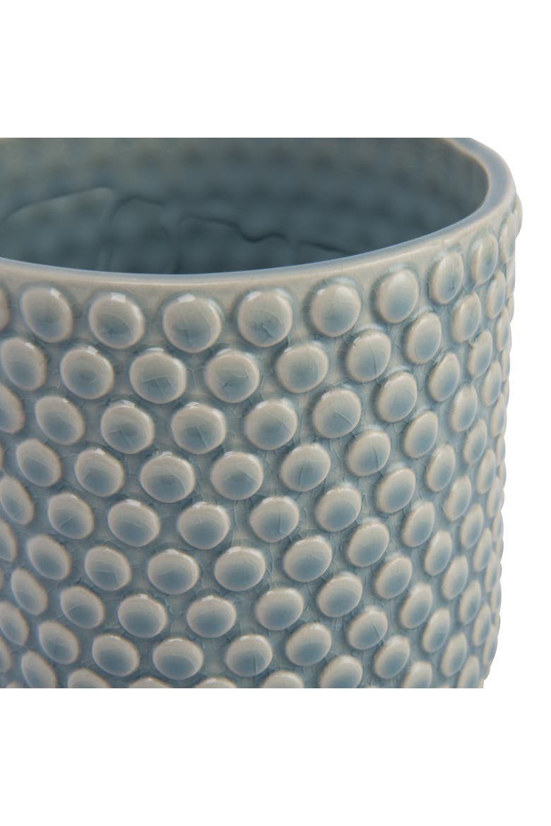 Planter Pot with Polka Dots, Alternate, color, Blue