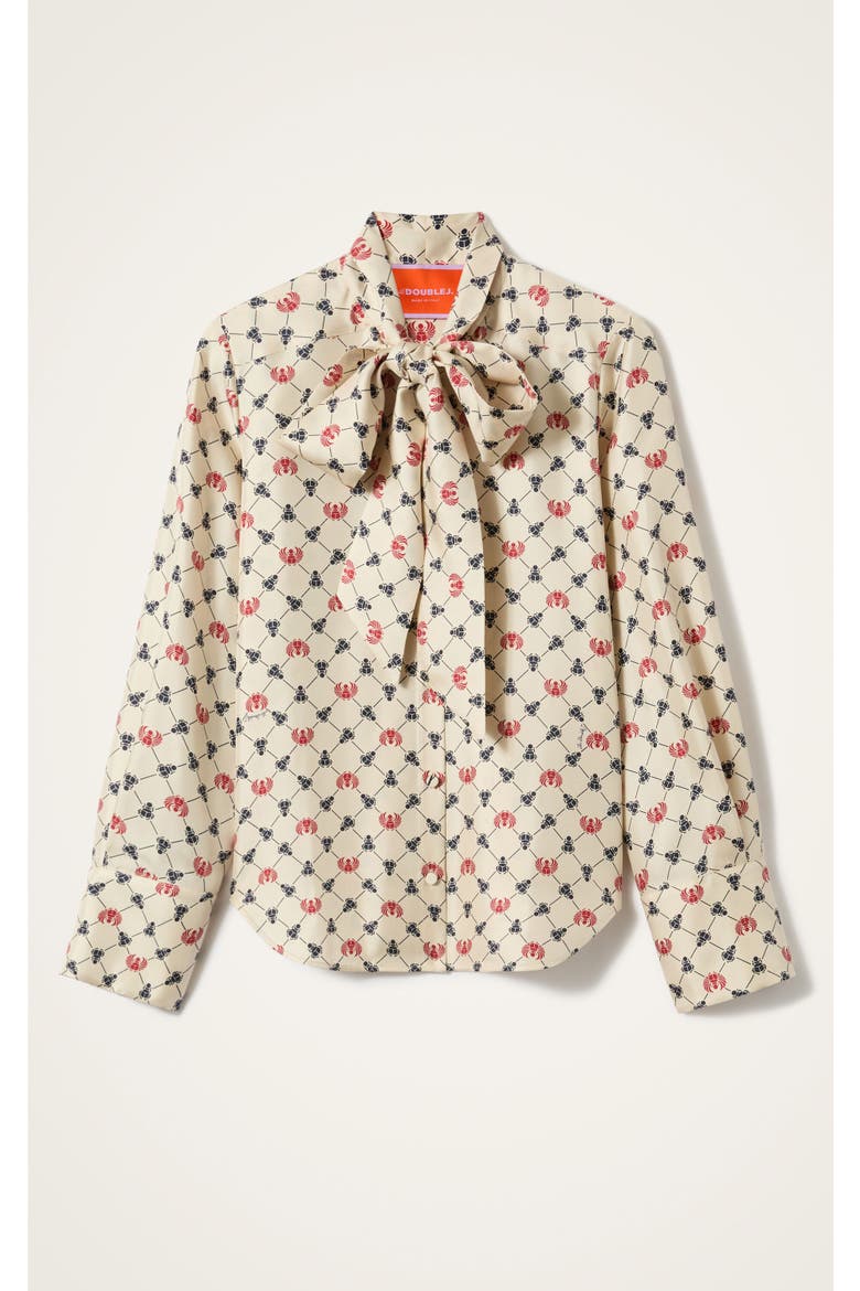 Ascot Shirt, Alternate, color, Talismania Check Ecru