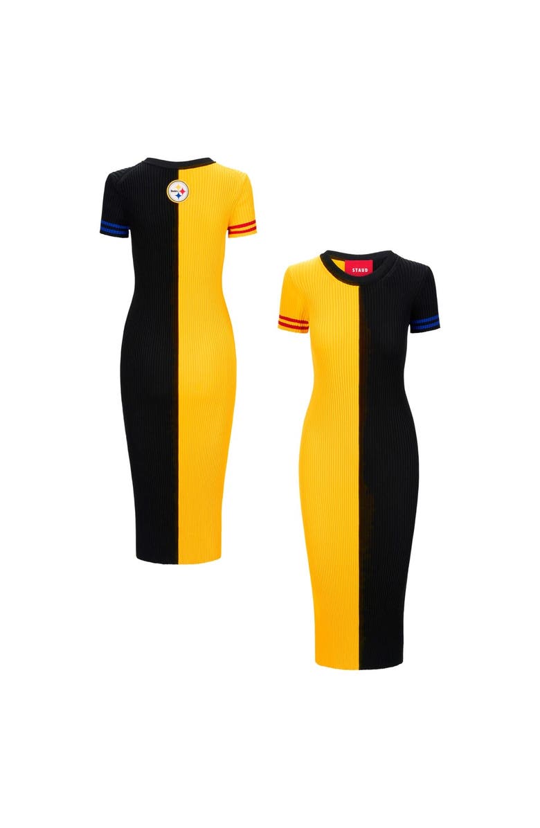 STAUD Women's STAUD  Gold/Black Pittsburgh Steelers Colleen Dress, Main, color, Gold