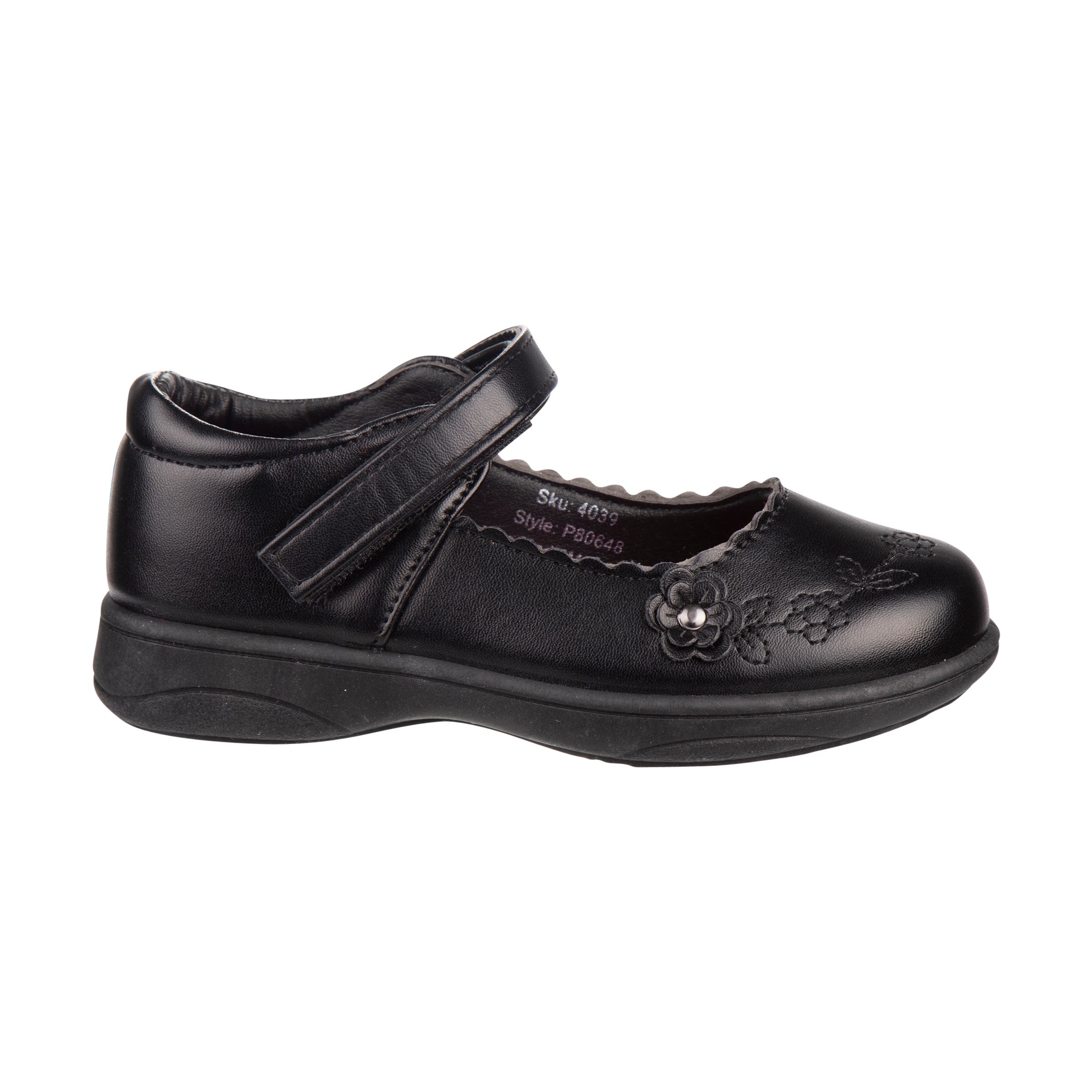 PETALIA Girls School Shoes., Alternate, color, Black
