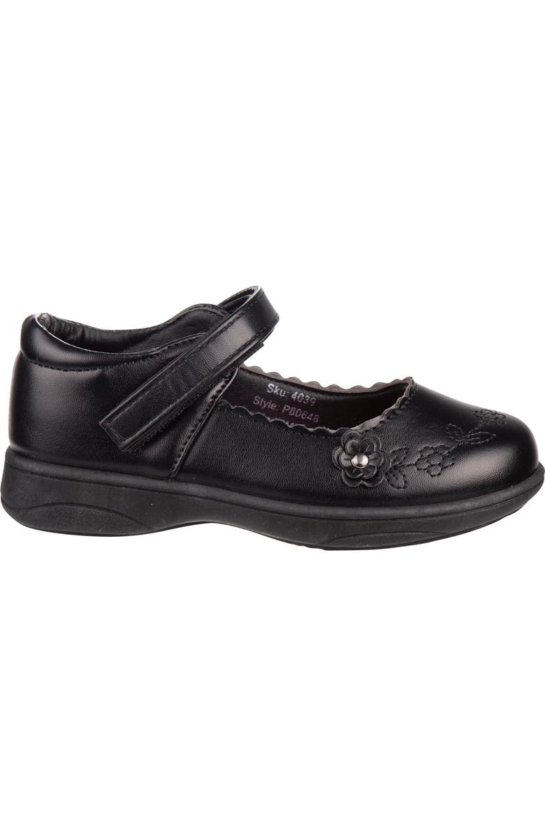 PETALIA Girls School Shoes., Alternate, color, Black